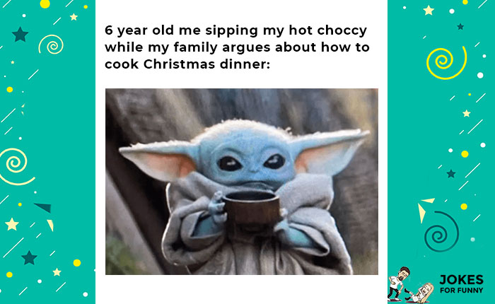 Christmas meme baby yoda