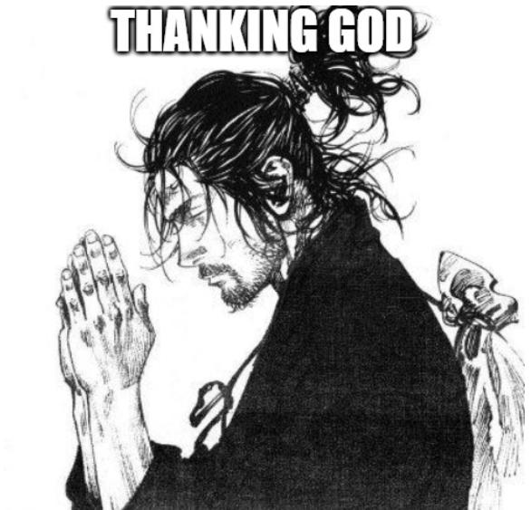 thanking god meme