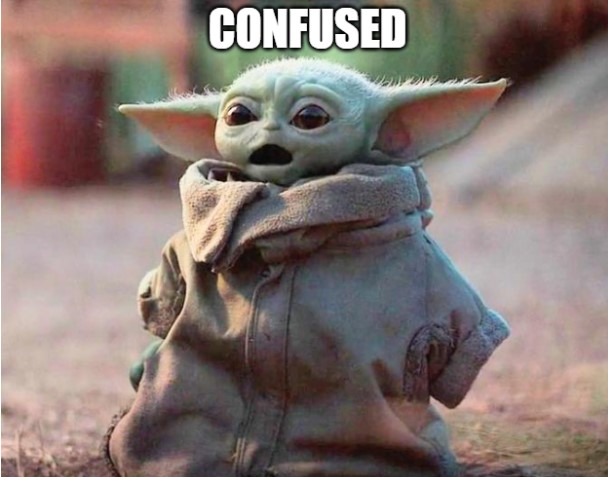 baby yoda confused meme