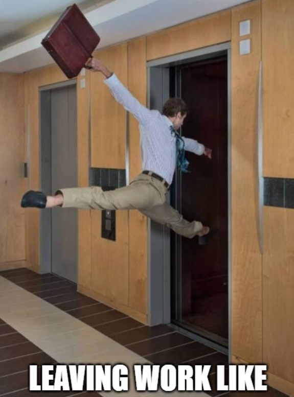 leaving work friday meme